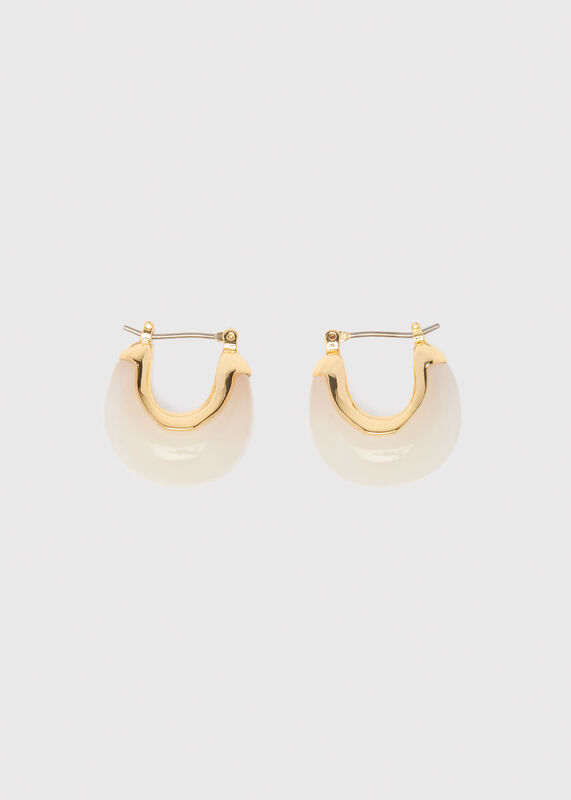 Neutral Curved Earring