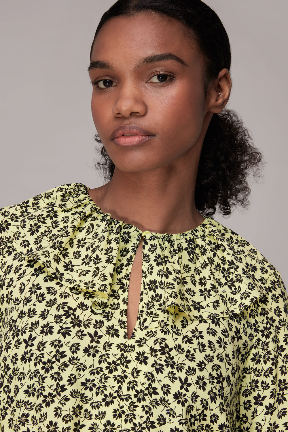 Yellow Buttercup Floral Print Dress