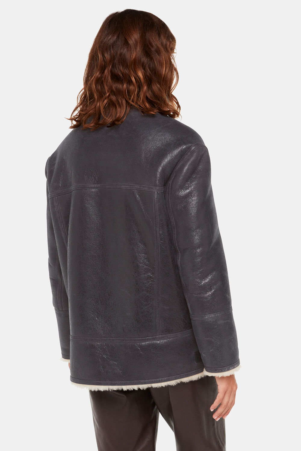Annika Leather Aviator Jacket