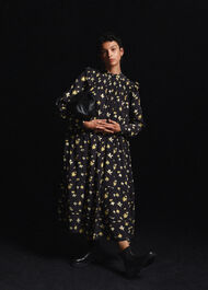 Falling Floral Midi Dress