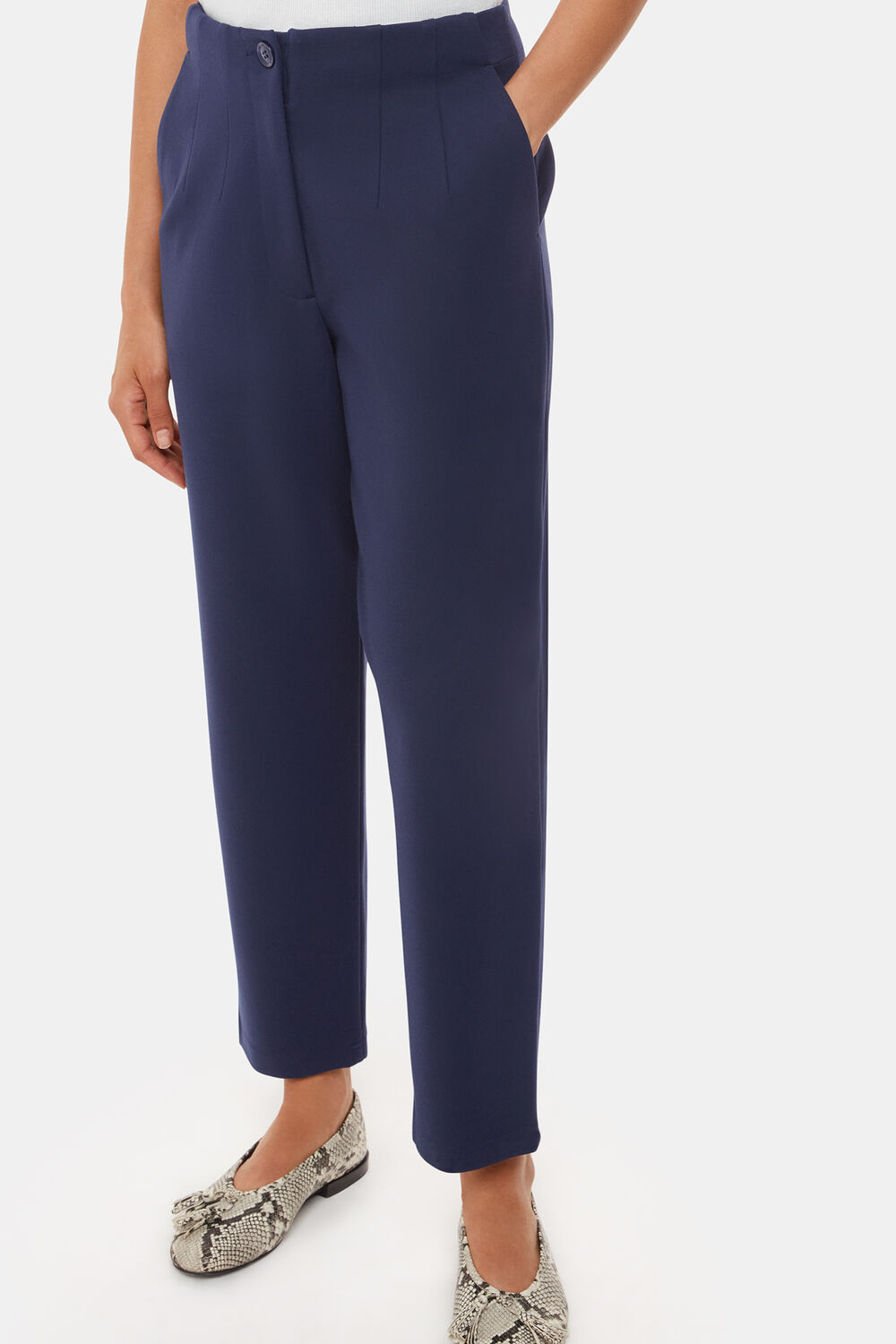 Navy Lila Ponte Trouser