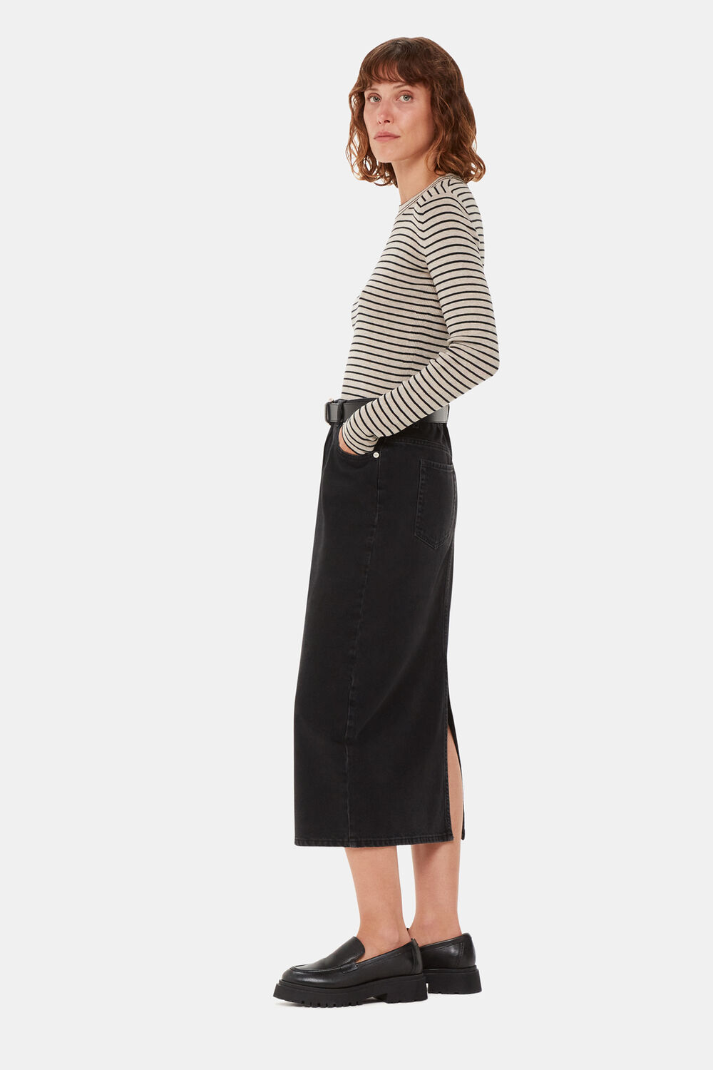 Fine Crew Stripe Knit