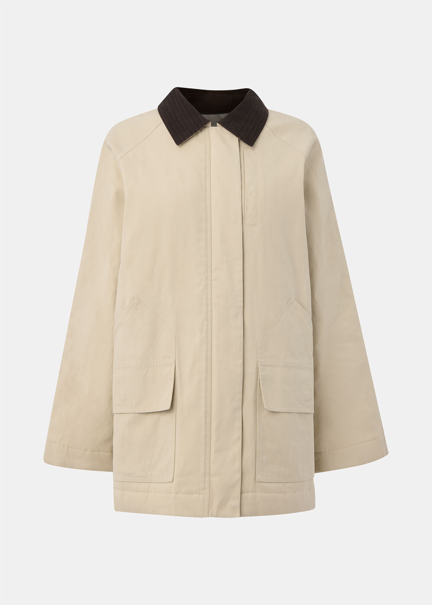 Neutral Fern Waxed Jacket | WHISTLES | Whistles US |