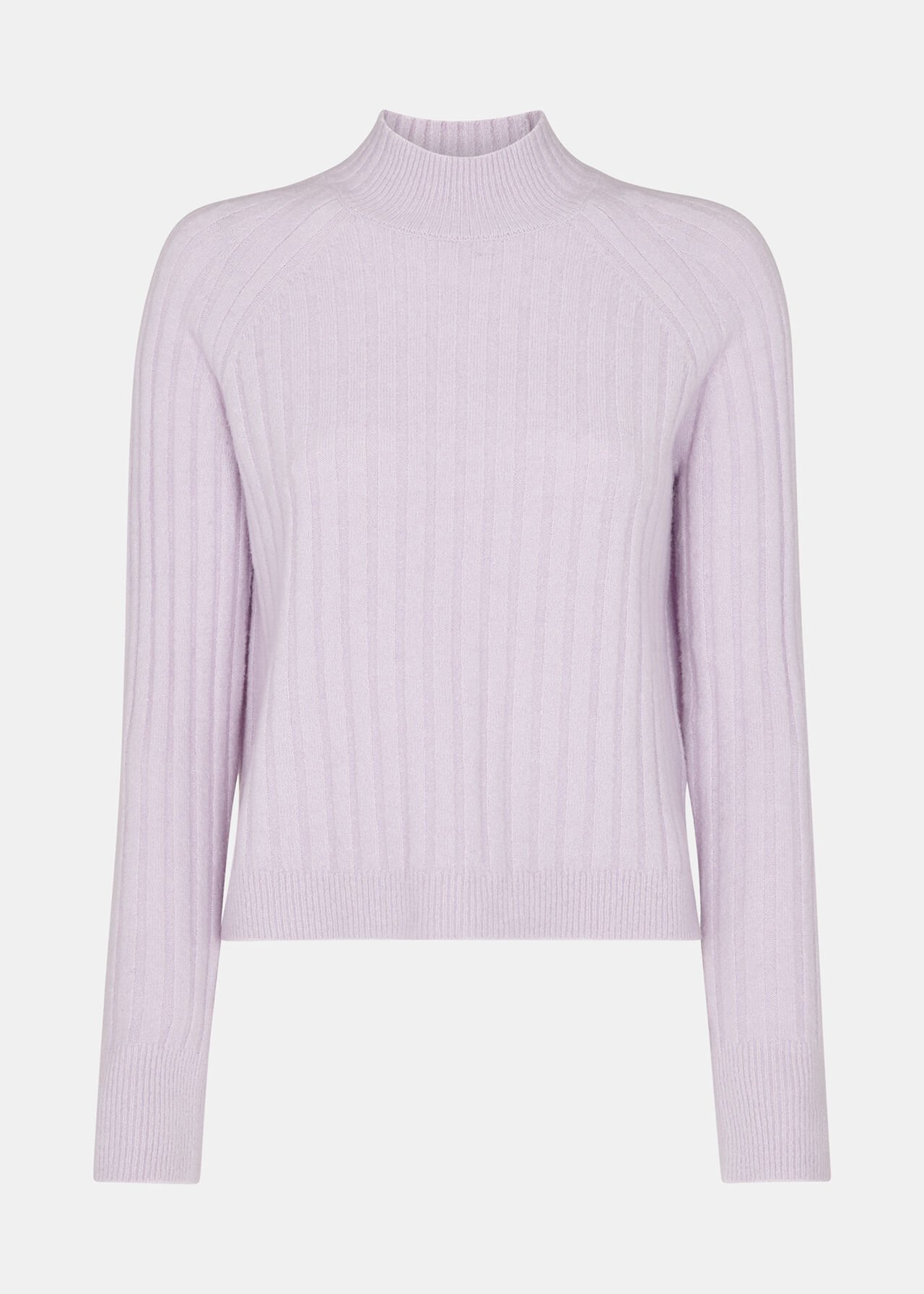 Lilac Ribbed Sponge Knit | WHISTLES