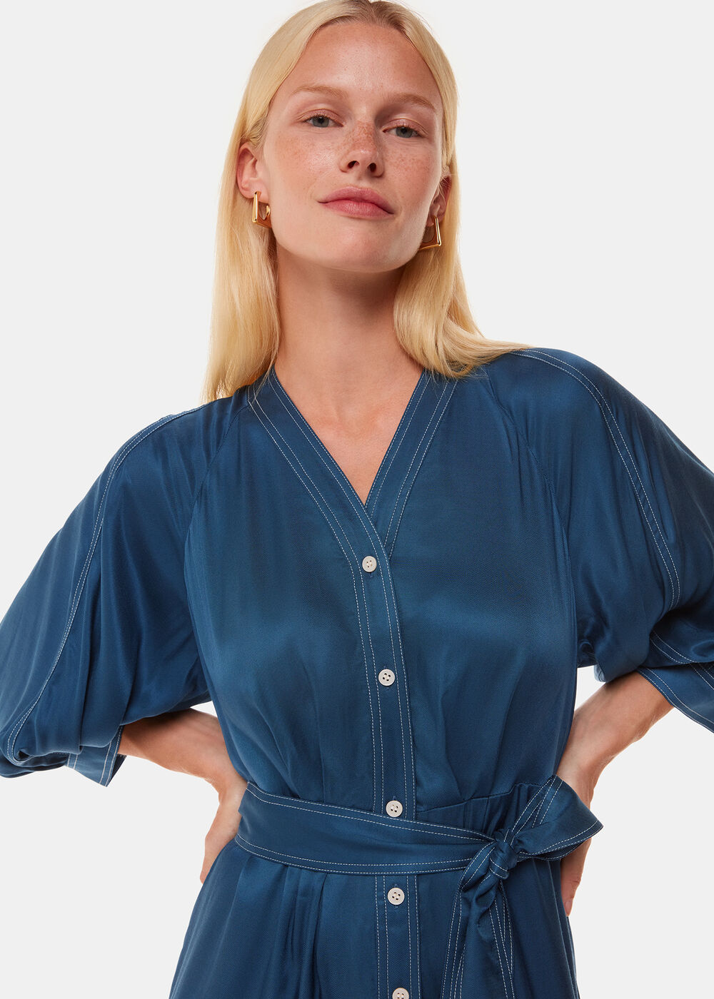 Mabel Topstitch Jumpsuit