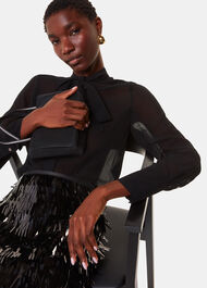 Sword Sequin Mini Skirt