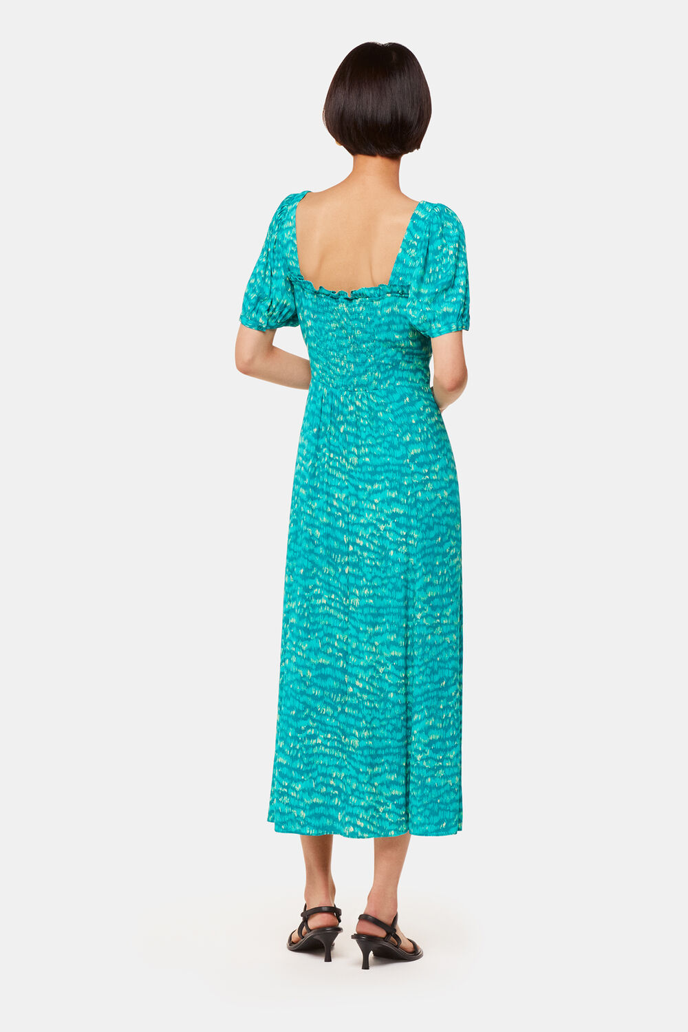 Sketched Grass Midi Dress