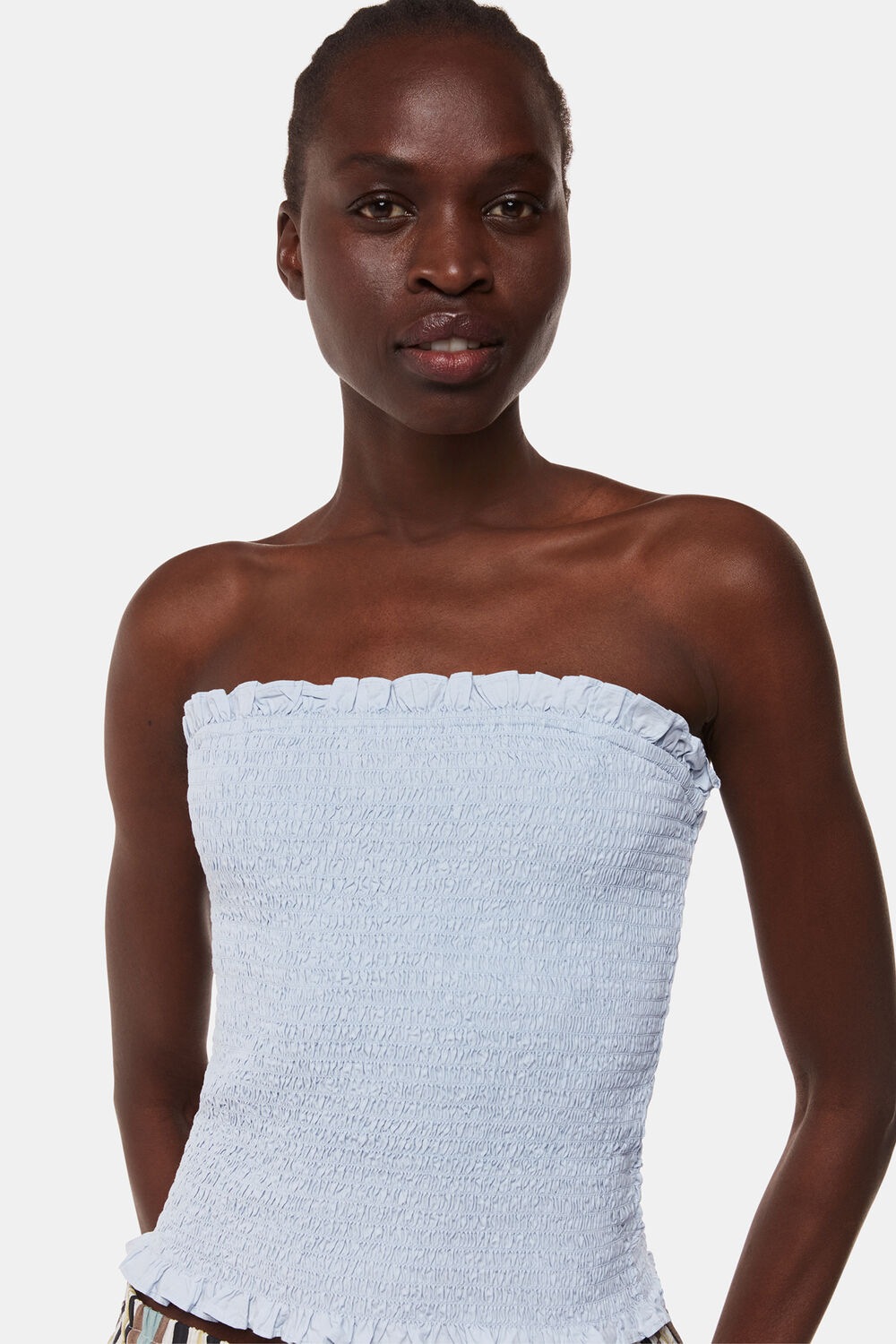 Blue Louisa Textured Top
