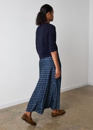 Diamond Geo Twist Midi Skirt