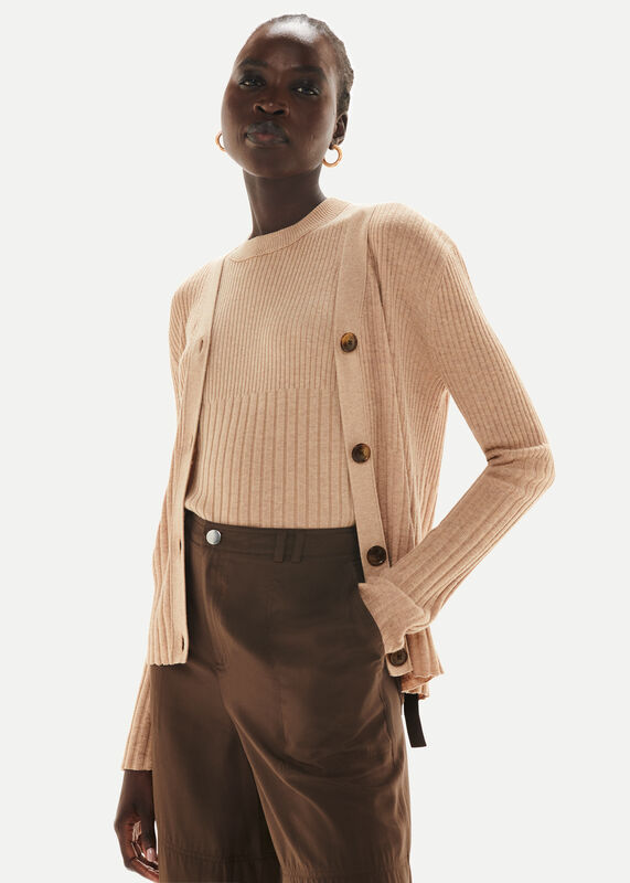 Ribbed Cardigan