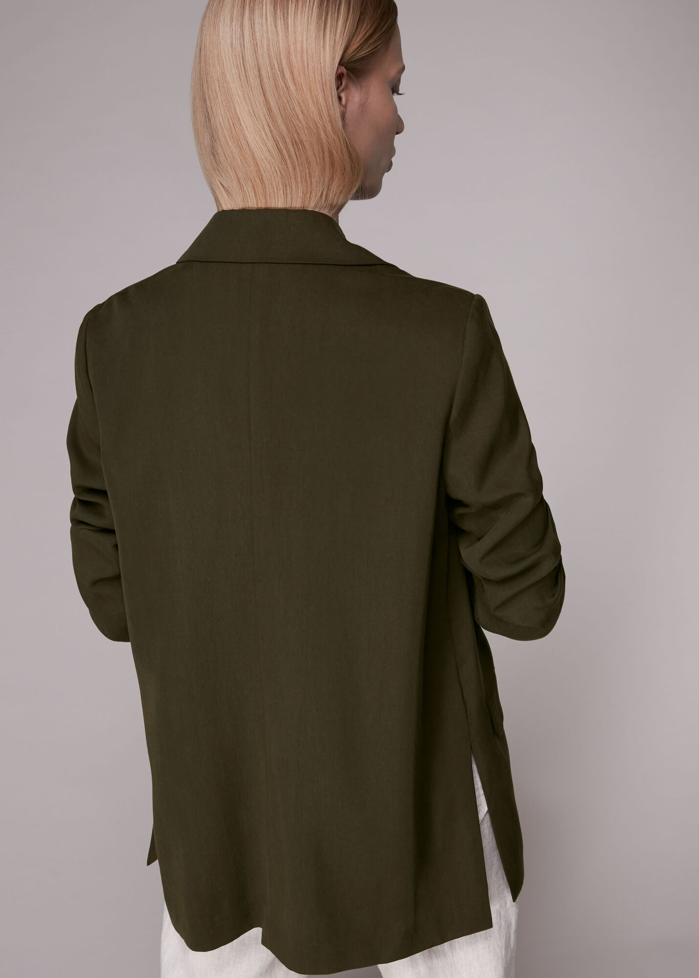 Khaki Rylee Relaxed Blazer WHISTLES