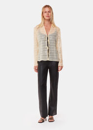Sequin Tie Front Top