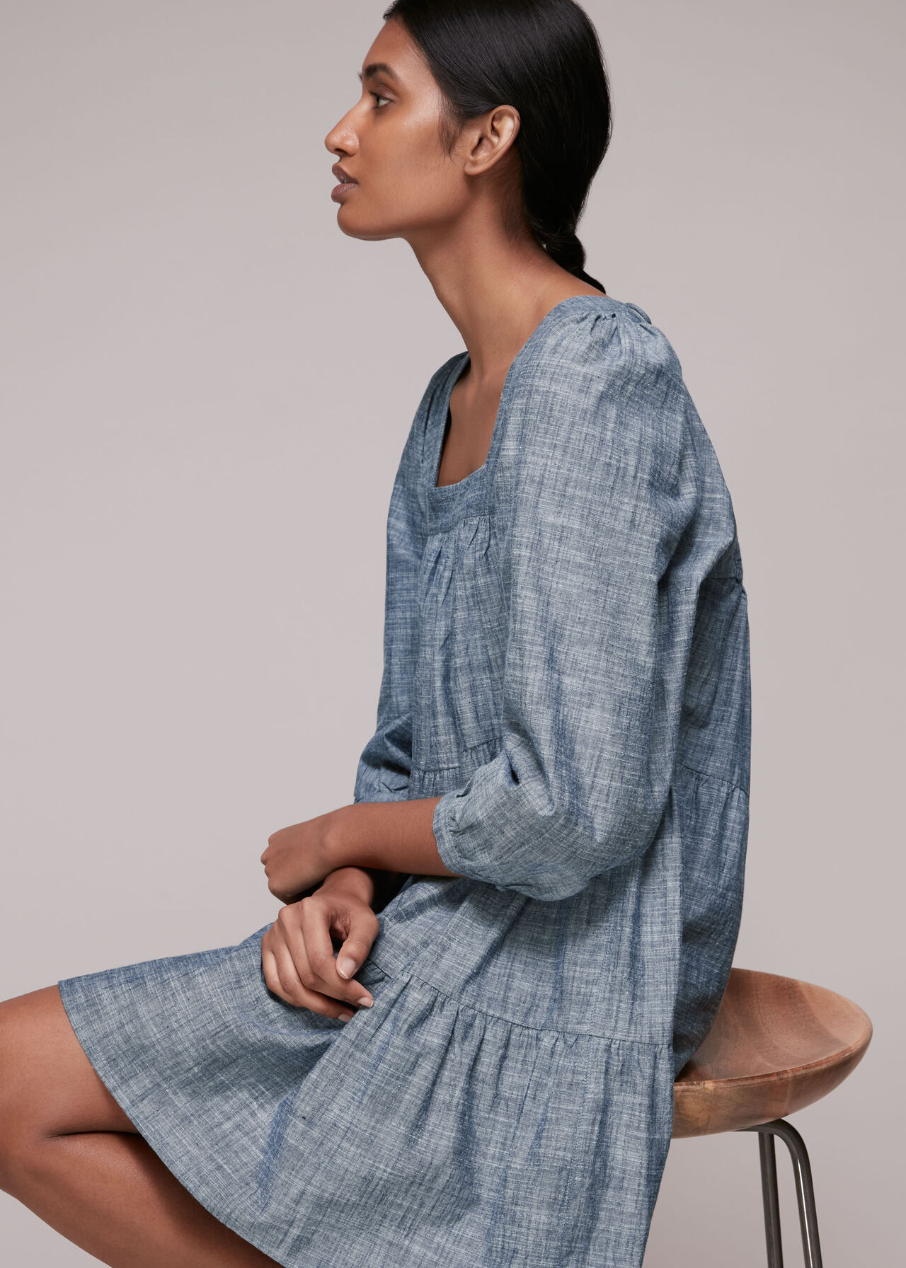 Tilly Chambray Trapeze Dress