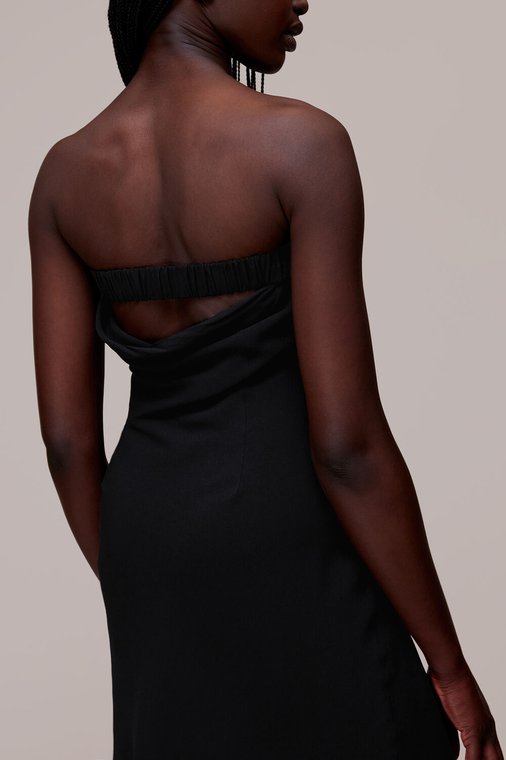 Bandeau Strapless Midi Dress