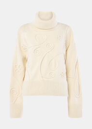 Wool Embroidered Floral Jumper