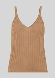 Rib Detail Knit Cami Neutral