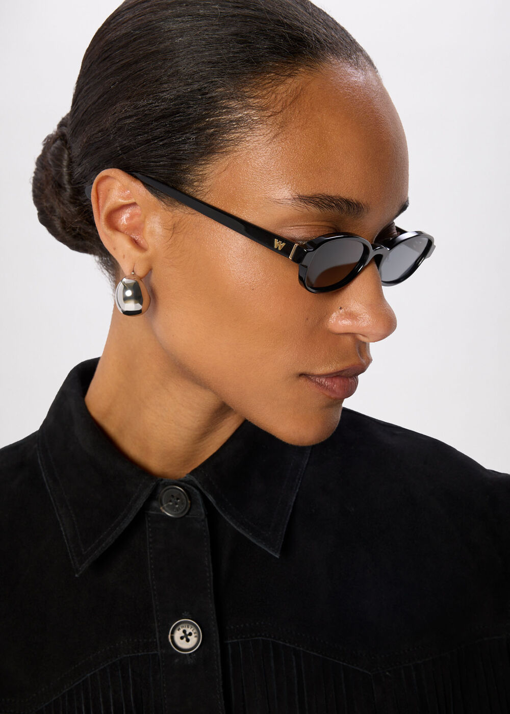 Slim Oval Sunglasses