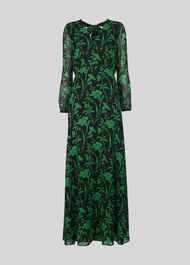 Valerie Woodland Floral Dress Green/Multi