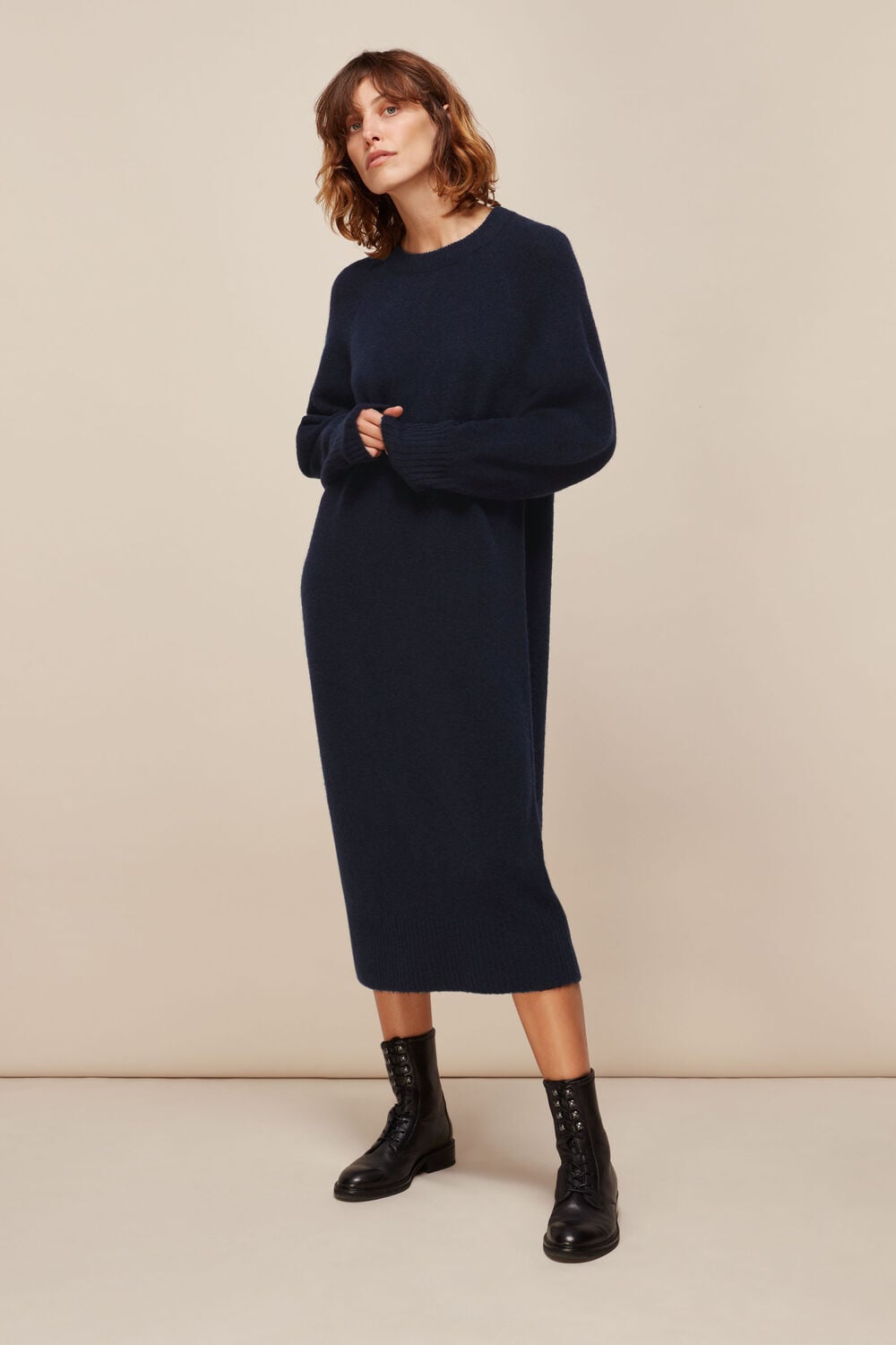 Midi Length Knit Dress