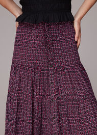 Twist Dot Print Skirt
