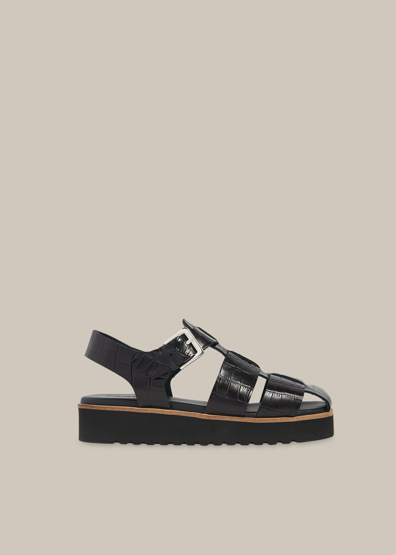 Kendra Croc Sandal