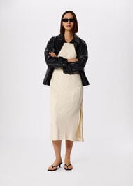 Buckle Detail Midi Dress