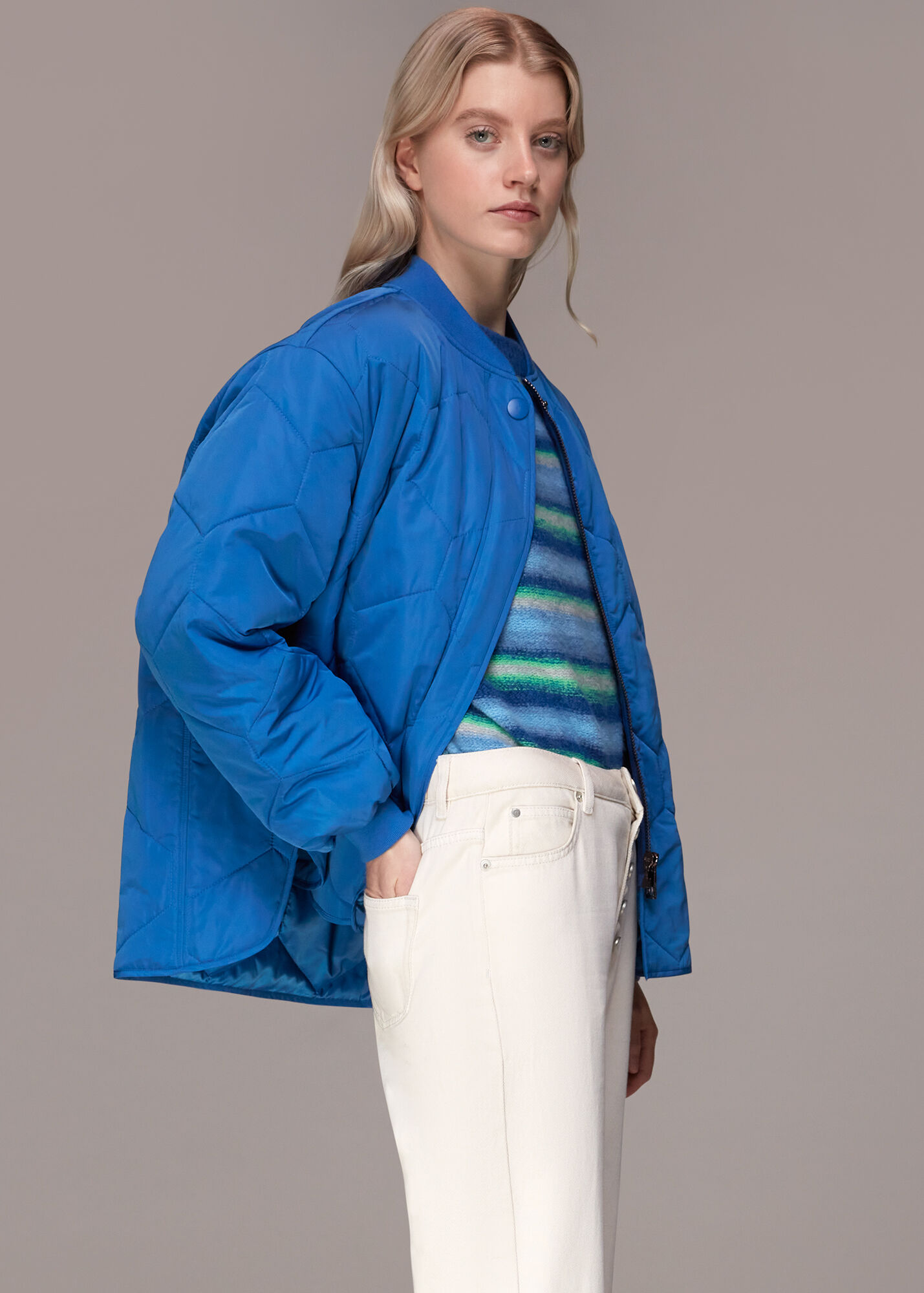 Blue Ida Short Quilted Coat WHISTLES