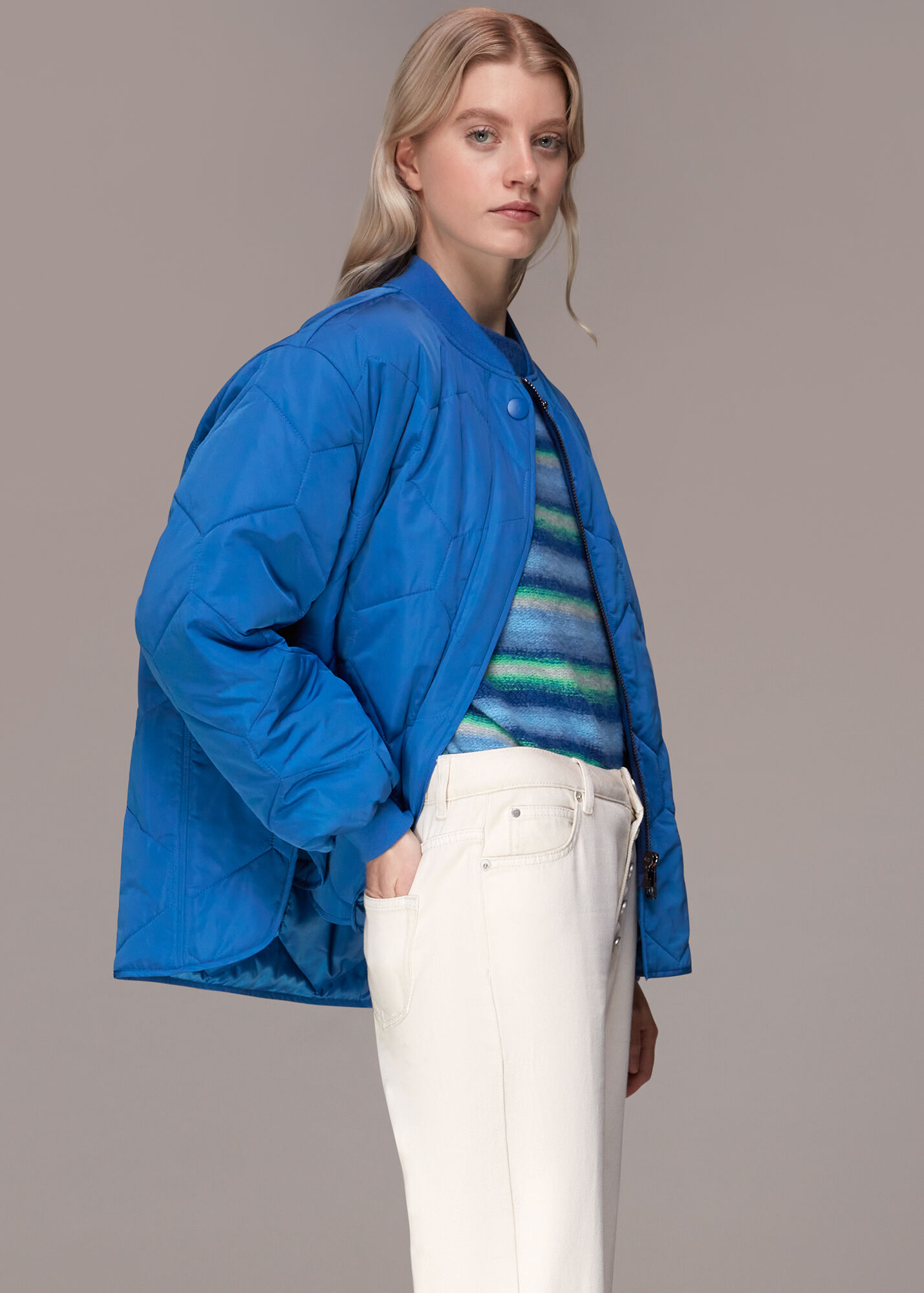 Blue Ida Short Quilted Coat | WHISTLES