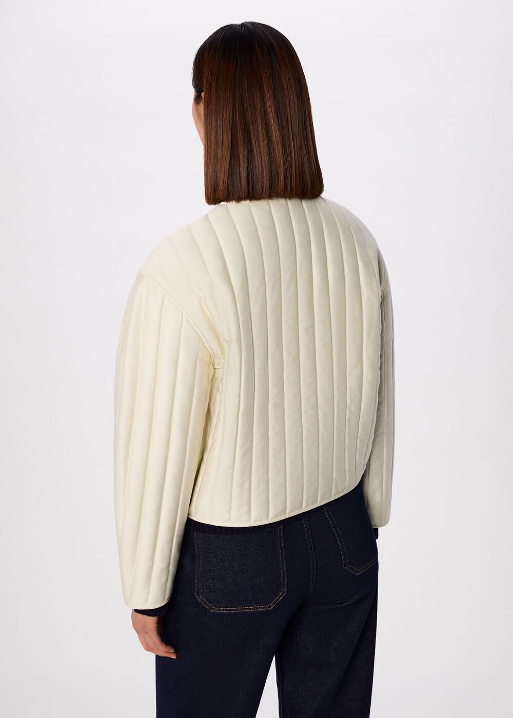 Cone Sleeve Quilted Jacket