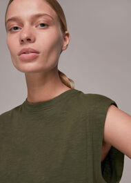 Sleeveless Tie Side Top