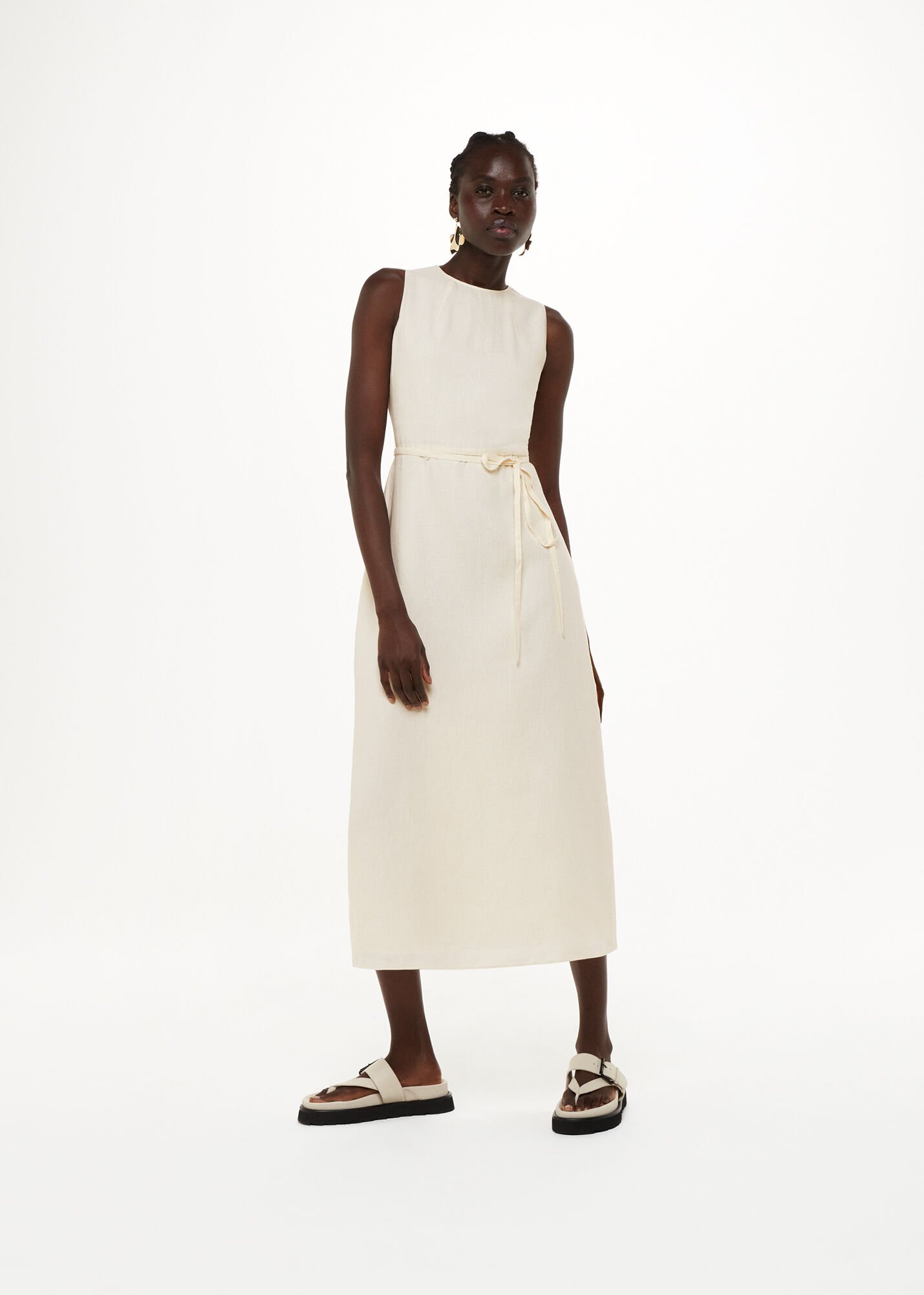 Ivory shop sleeveless dress