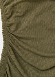 Textured Side Ruched Swimsuit