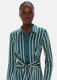 Alex Stripe Shirt Dress