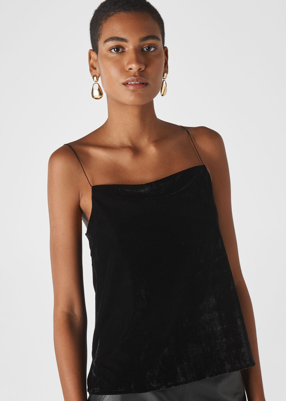 Velvet Cross Back Cami