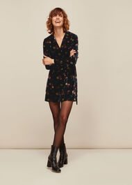 Flowerpod Velvet Dress