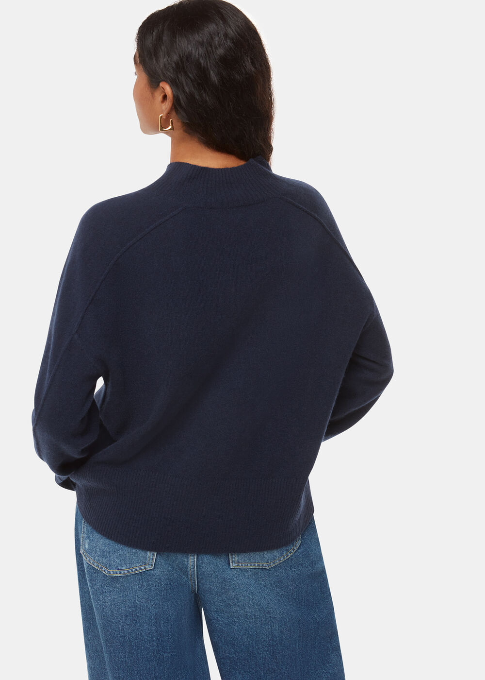 Petite Cashmere V Neck Knit