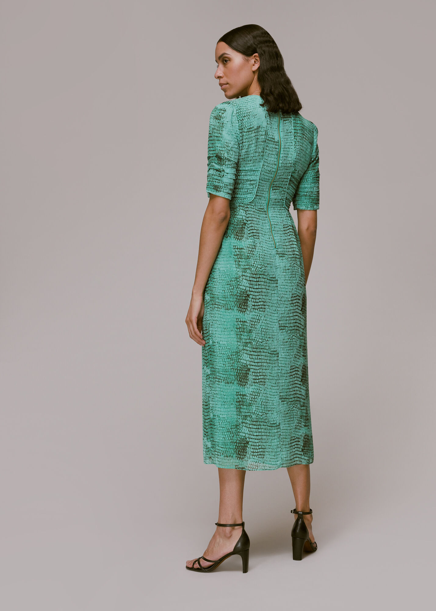 Whistles snakeskin dress shop