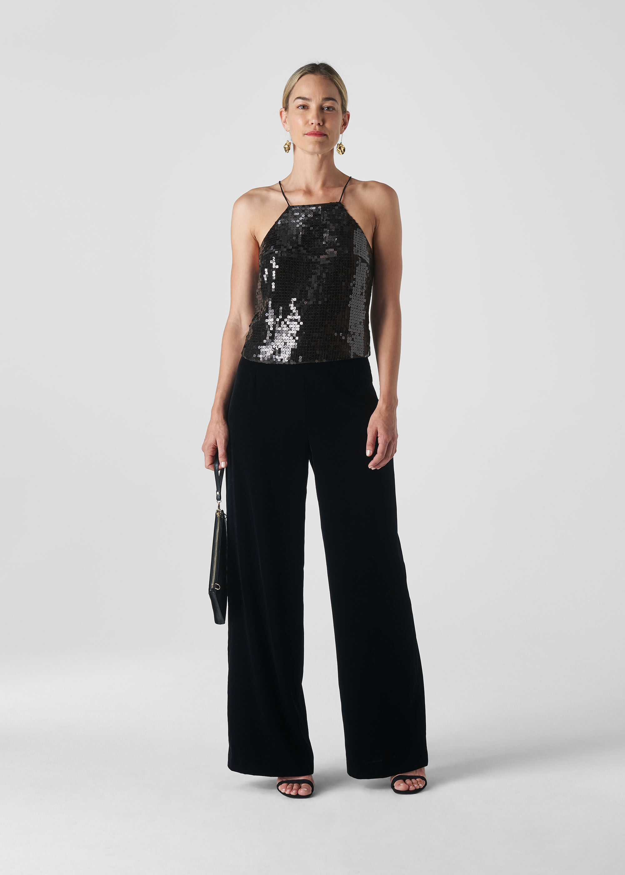 Square Sequin Cami Top