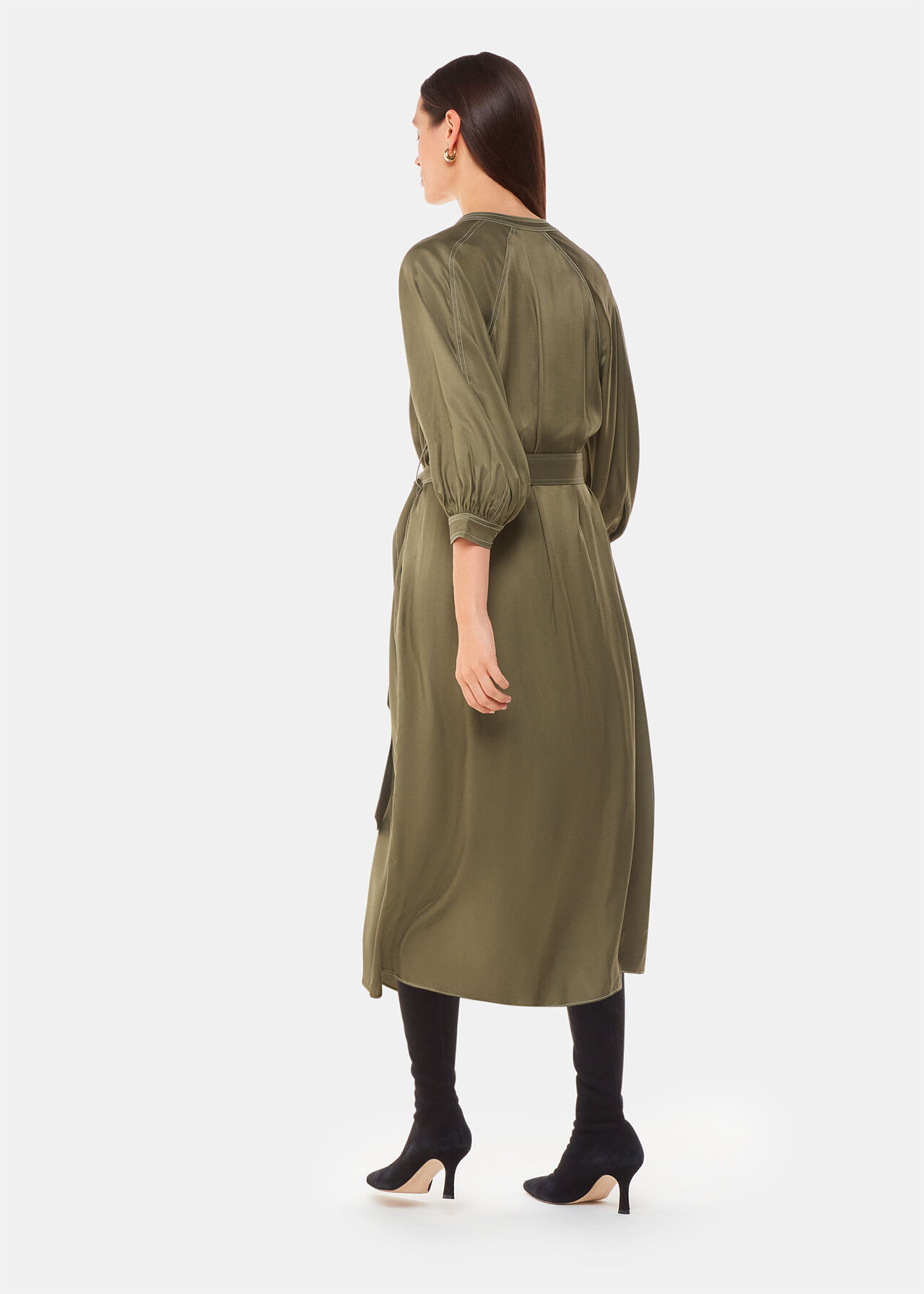 Mabel Topstitch Dress