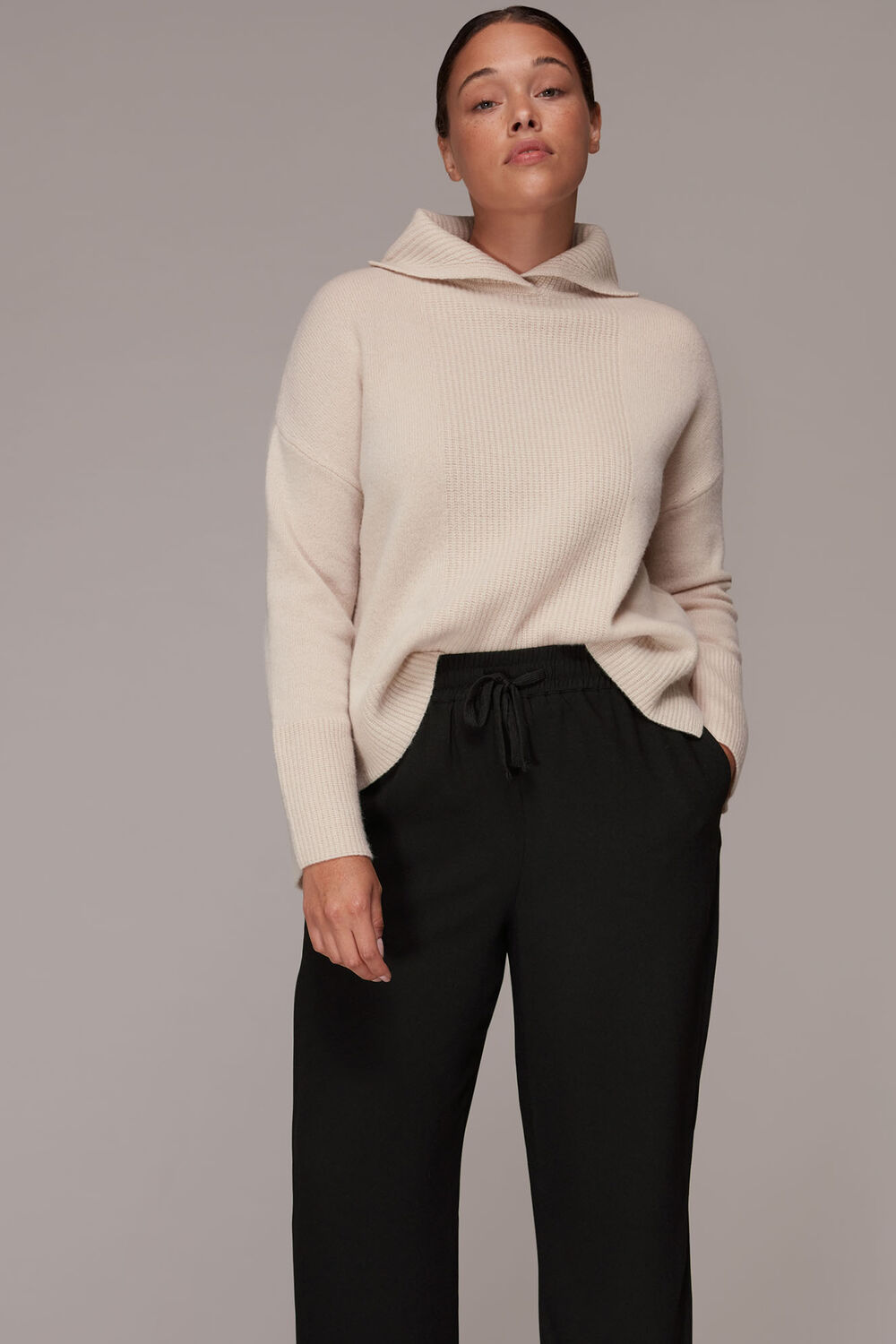 Side Split Crepe Trouser