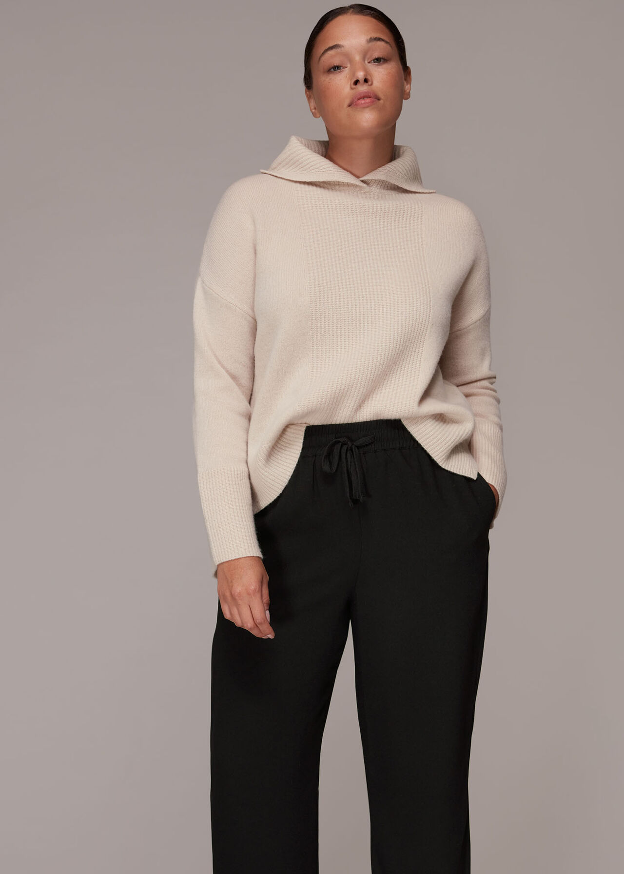 Side Split Crepe Trouser