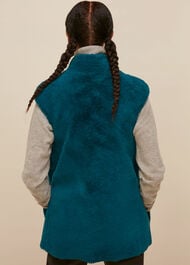 Meri Long Sheepskin Gilet