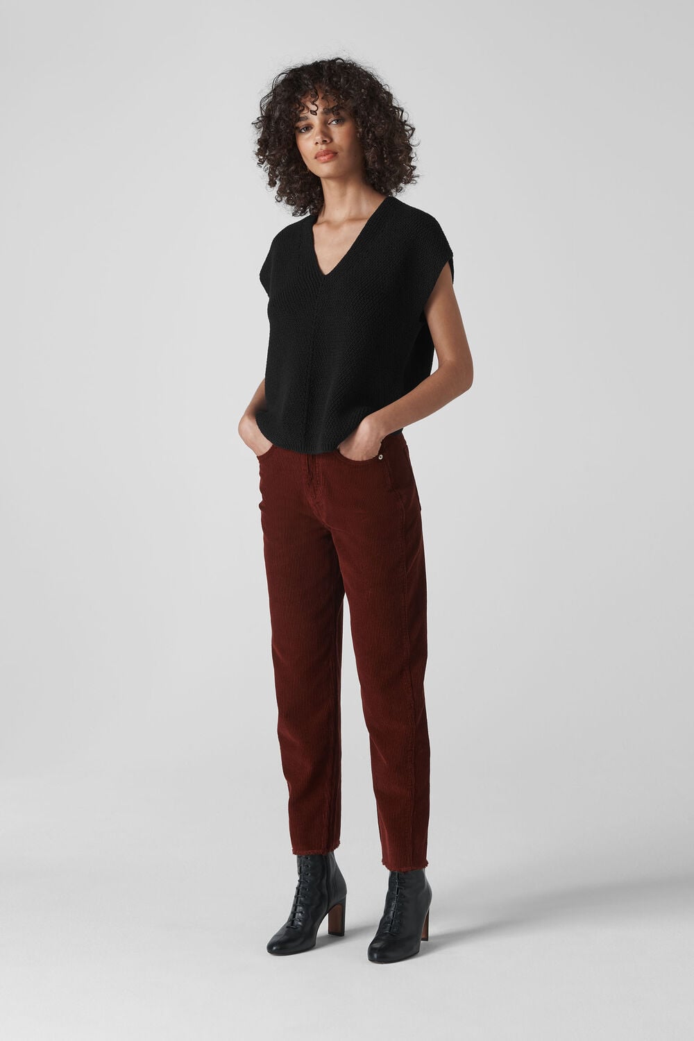 Pomona Rib Sweater Black