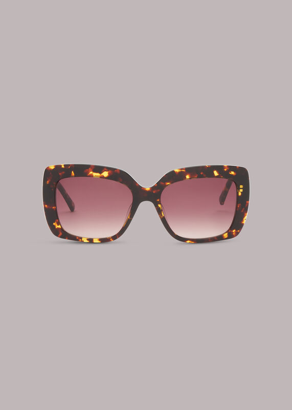 Ashlie Square Tort Sunglasses