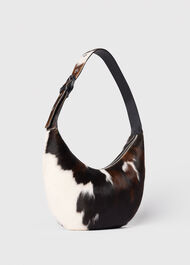 Cow Print Hair-On Sia Bag
