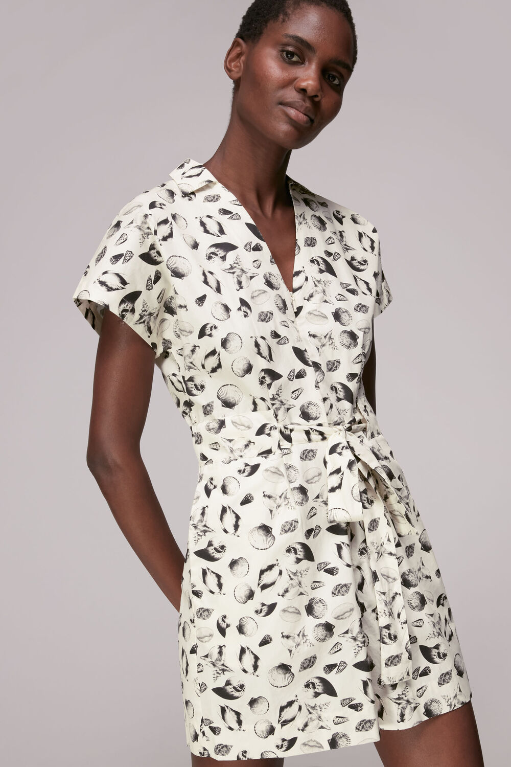 Sea Shell Print Playsuit