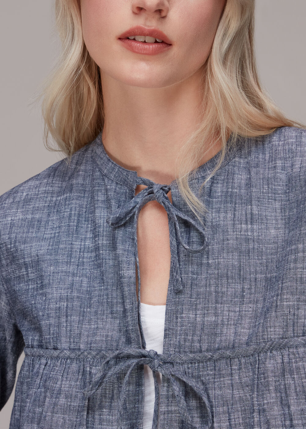 Tie Tier Front Jacket