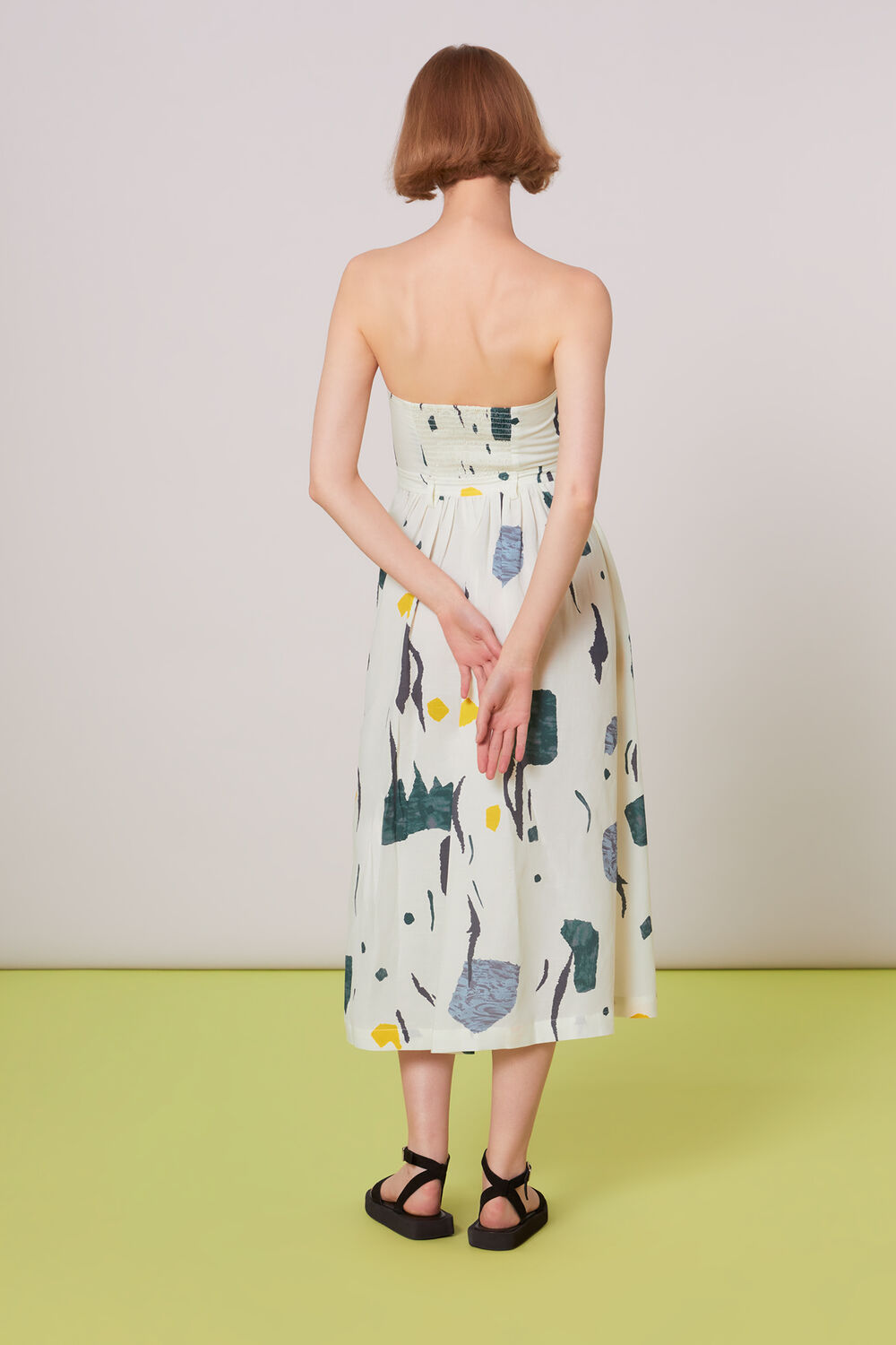 Alana Bandeau Abstract Dress