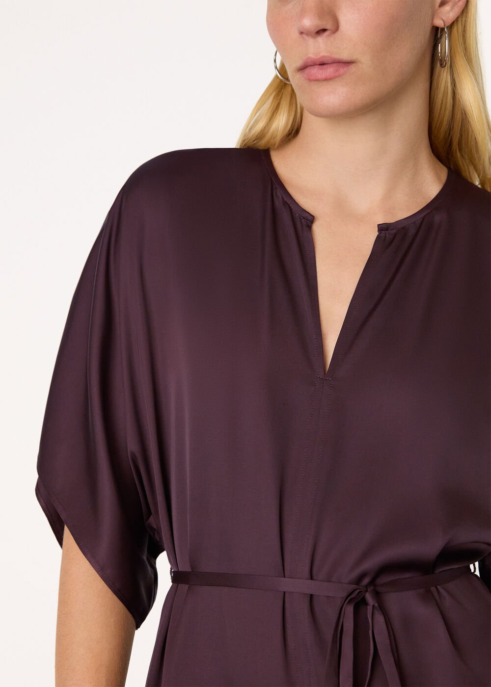 Satin Short Sleeve Jumpsuit