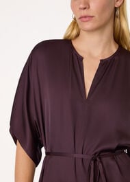 Satin Short Sleeve Jumpsuit